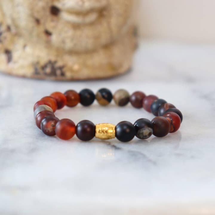 Alora Boutique Inc. - Wholesale Beaded Bracelet - Hematite/Aventurine Bracelets (Assortment) - Calm and Discipline15