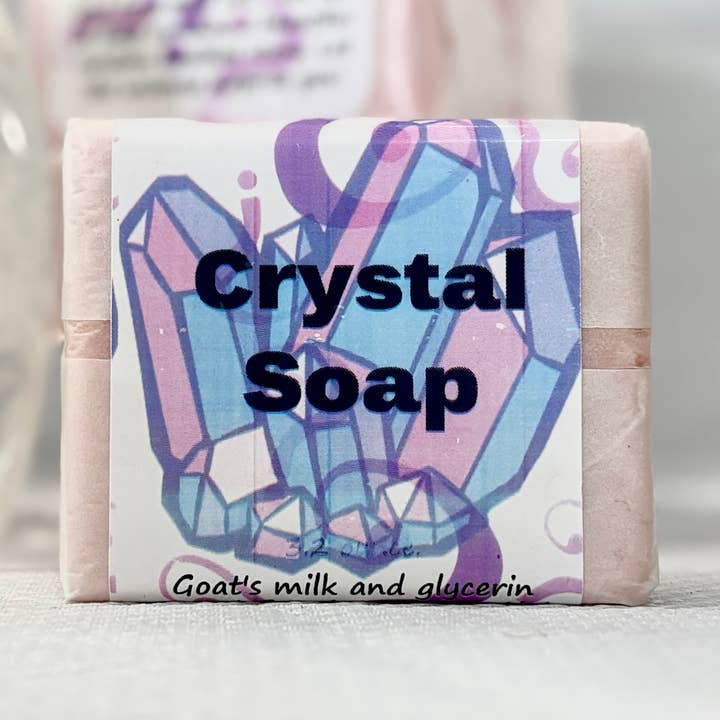Crystal Infused Intention Soap, Individual 3.2 ounce barsĀ for wholesale by My Enchanted Path