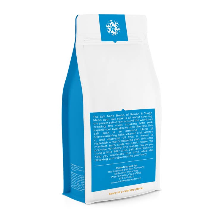 The Midwest Sea Salt Company - Wholesale Bath salts - Blue Musk Rough & Tough Men's Bath Salt Soak - 5lb2