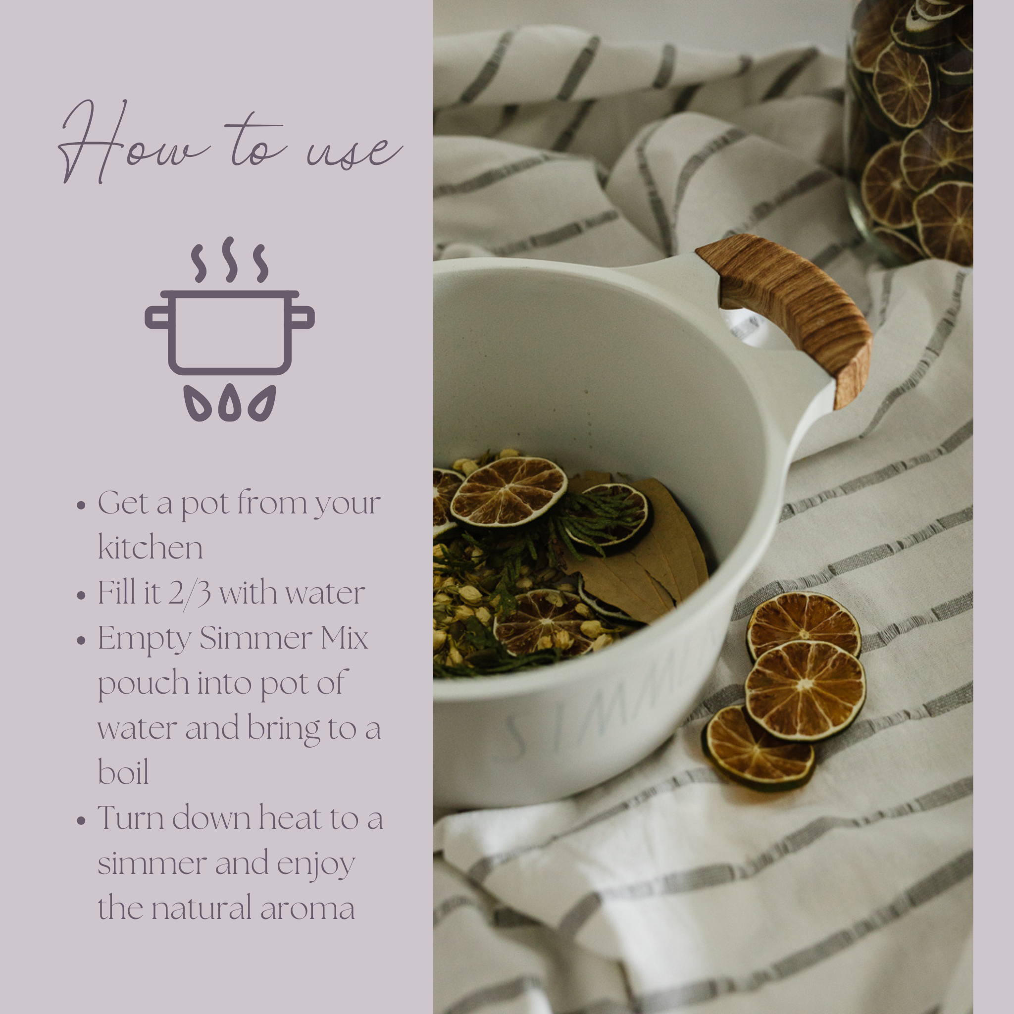 Simmer and Co Natural Aroma – Großhandel Potpourris – Be Cozy Simmer Pot Mix, Natürlicher Jasmin-Gewürzduft – Glas-Edition4