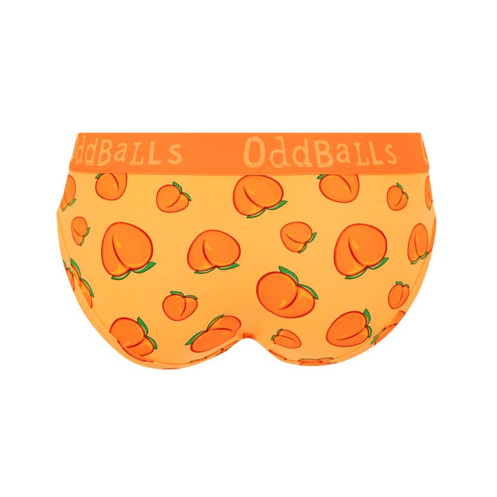 OddBalls – wholesale Underwear – Women's – Peach - emoji® - Ladies Briefs1