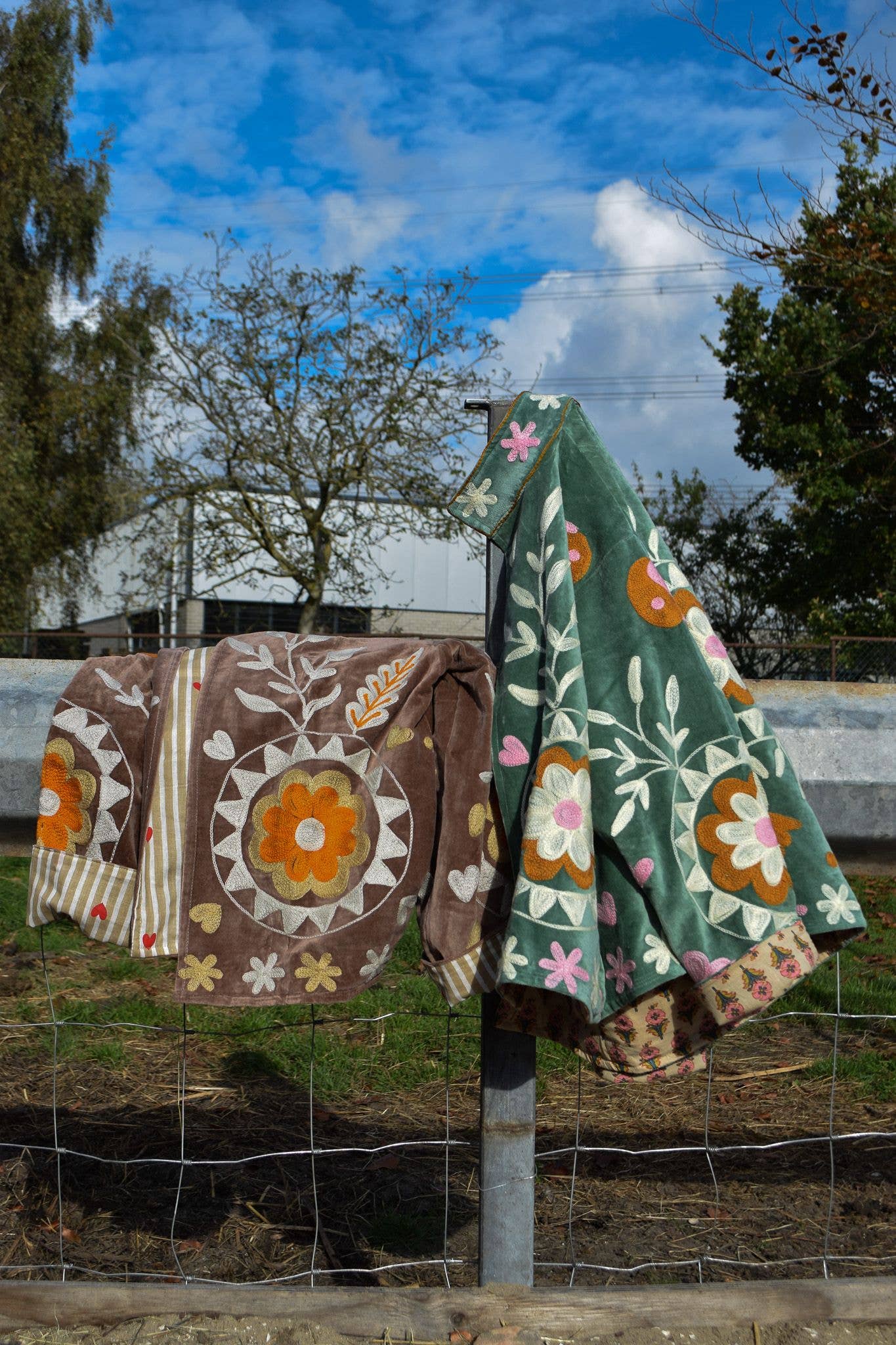 ToutVintage - Wholesale Jas - Dames - Velvet green yingyang9