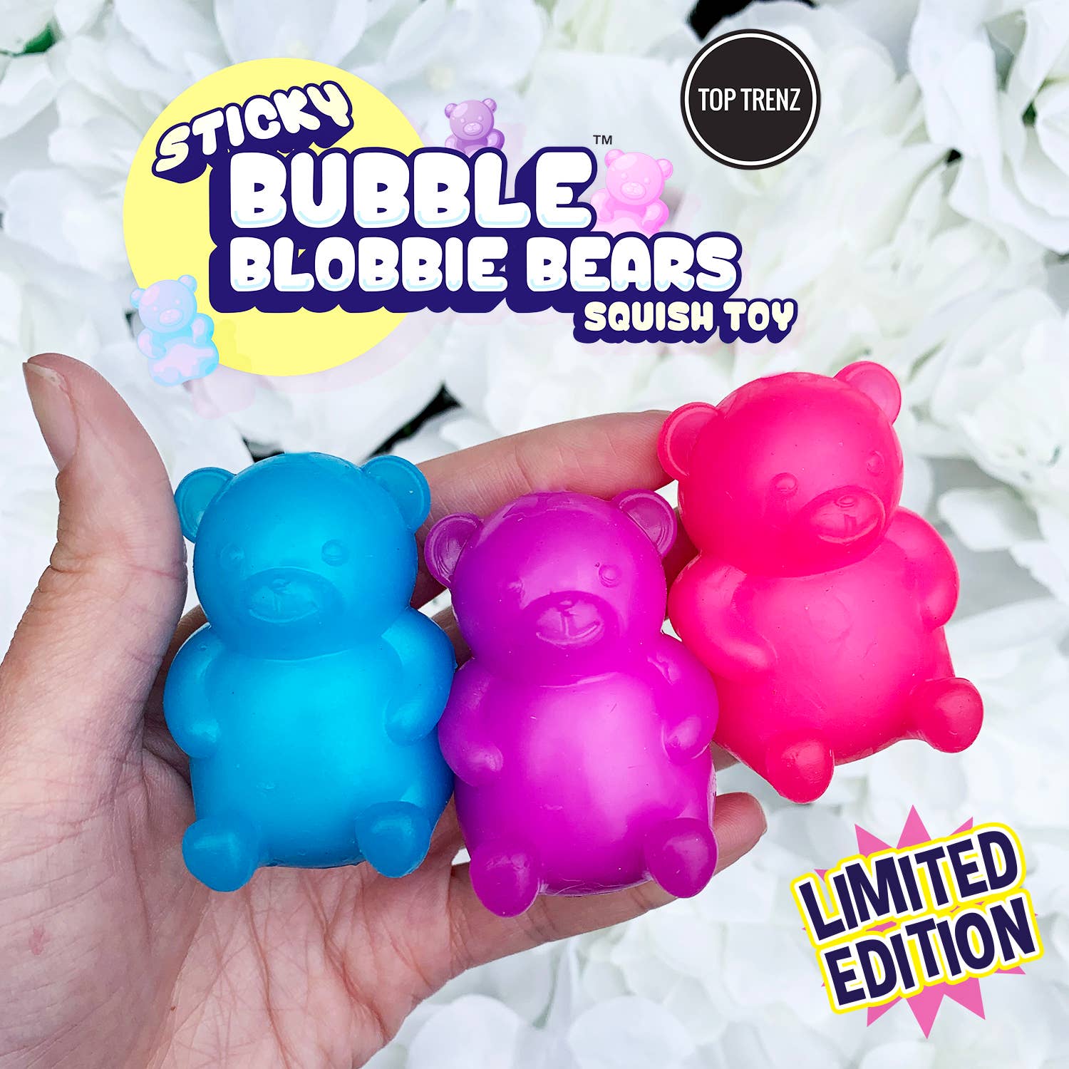 Top Trenz Inc - Wholesale Squishy Toy - Kids & Baby - Sticky Bubble Blobbies Gummy Yummies Bears1