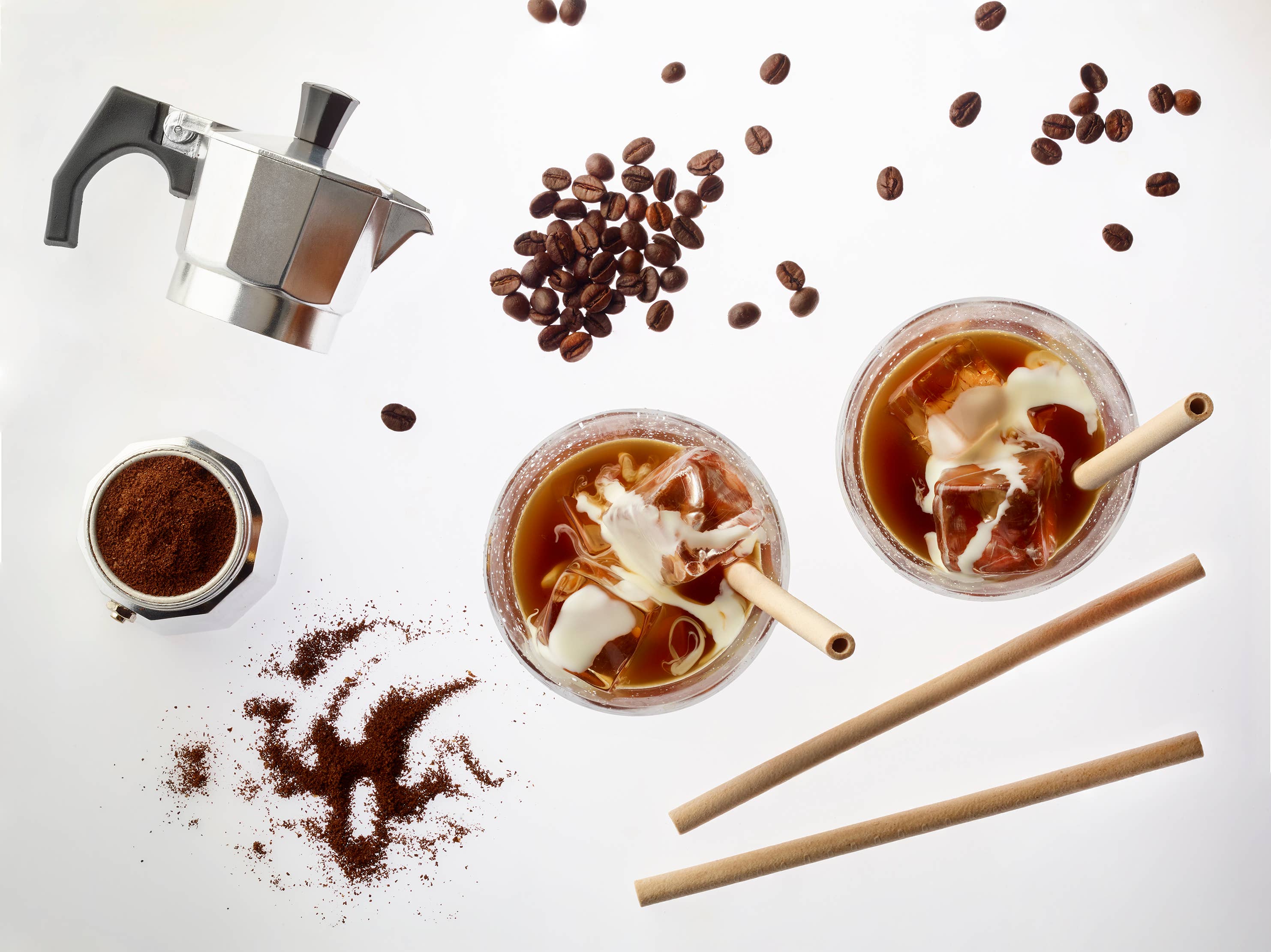 SORBOS Edible Straws - Wholesale Drinking Straw - SORBOS Coffee Flavour Edible Straws - Case of 20010