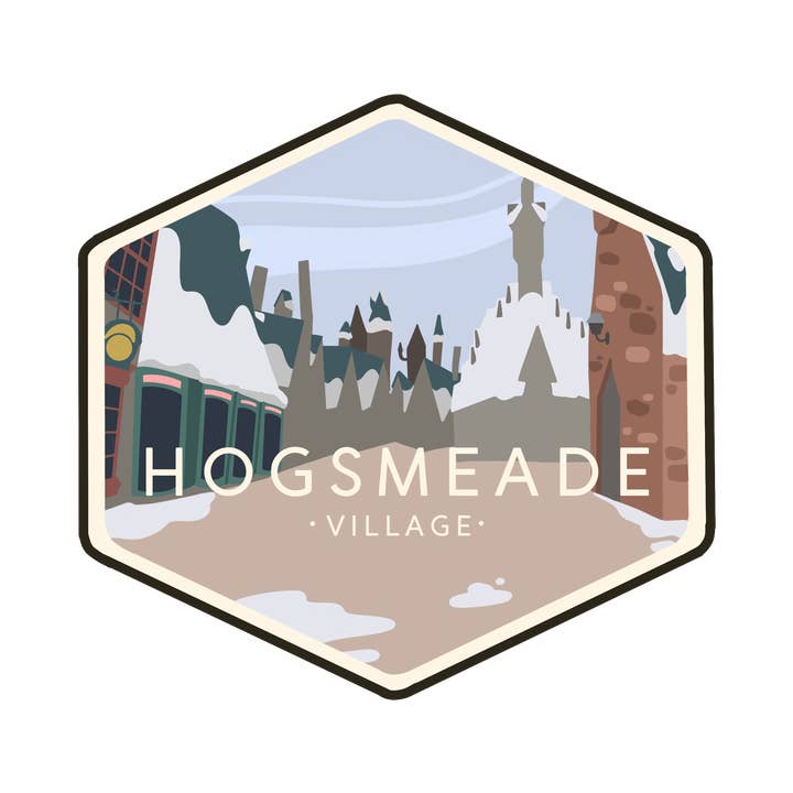 Tess Givnish Artist – wholesale Sticker – Hogsmeade Travel Sticker - Bookish Sticker1