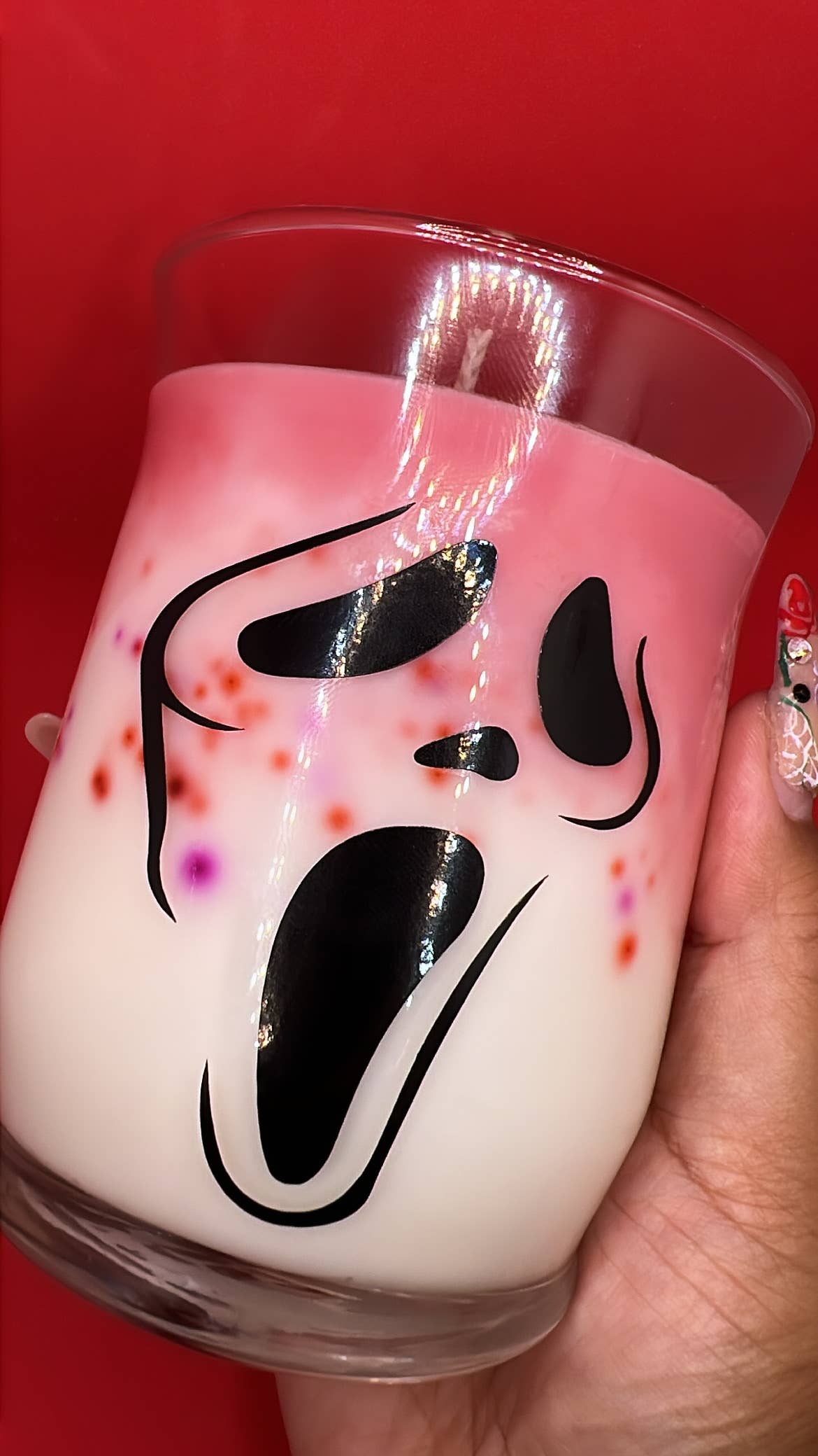 WaterBruja - Wholesale Jar/Filled Candle - Ghostface Candle, Horror Candle, Scream Candle, Character6