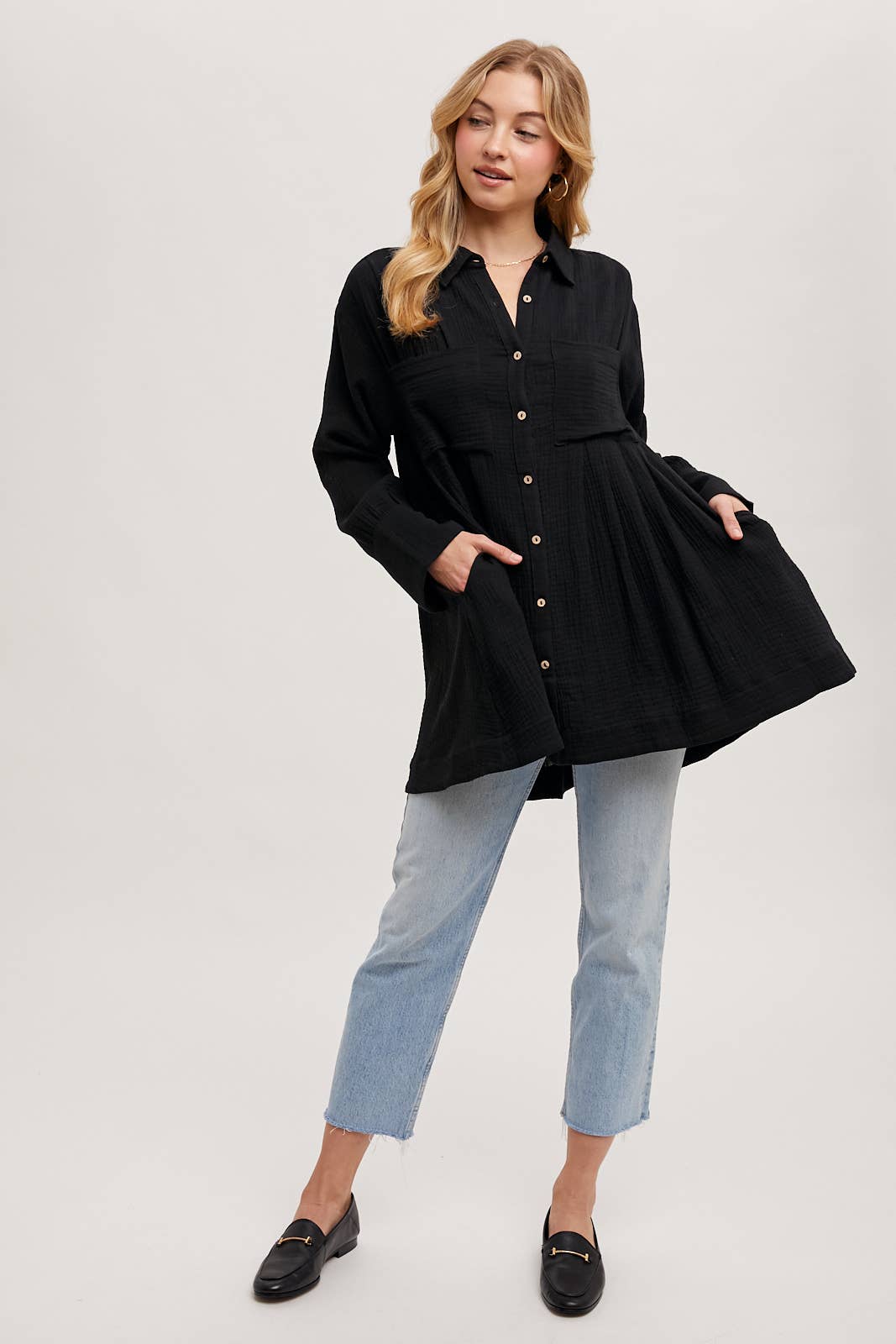 Bluivy - Wholesale Jurk - Dames - TUNIEKJURK MET KNOOPSLUITING35