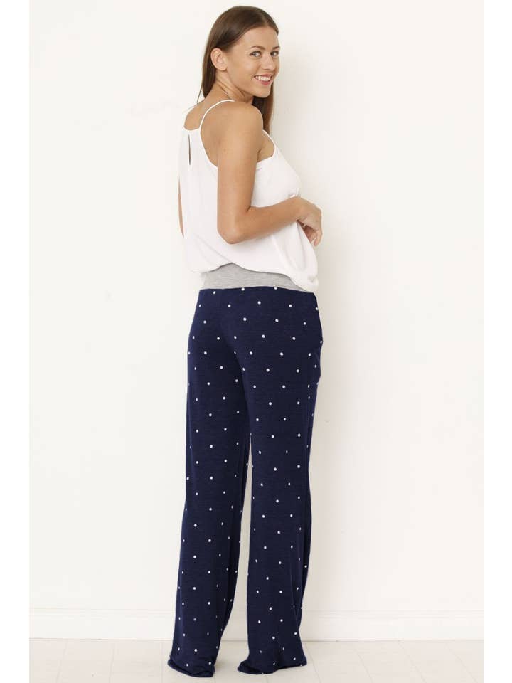 EG fashion - Wholesale Pants - Women's - Polka Dot Drawstring Pants1