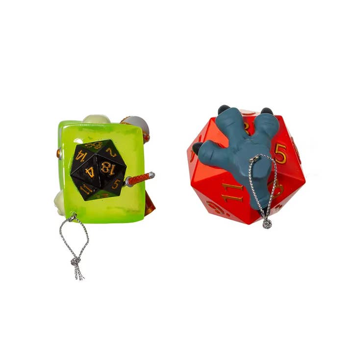 Kurt S. Adler, Inc. - Wholesale Ornament Set - DUNGEONS+DRAGNS DICE/GELATINOUS SET4