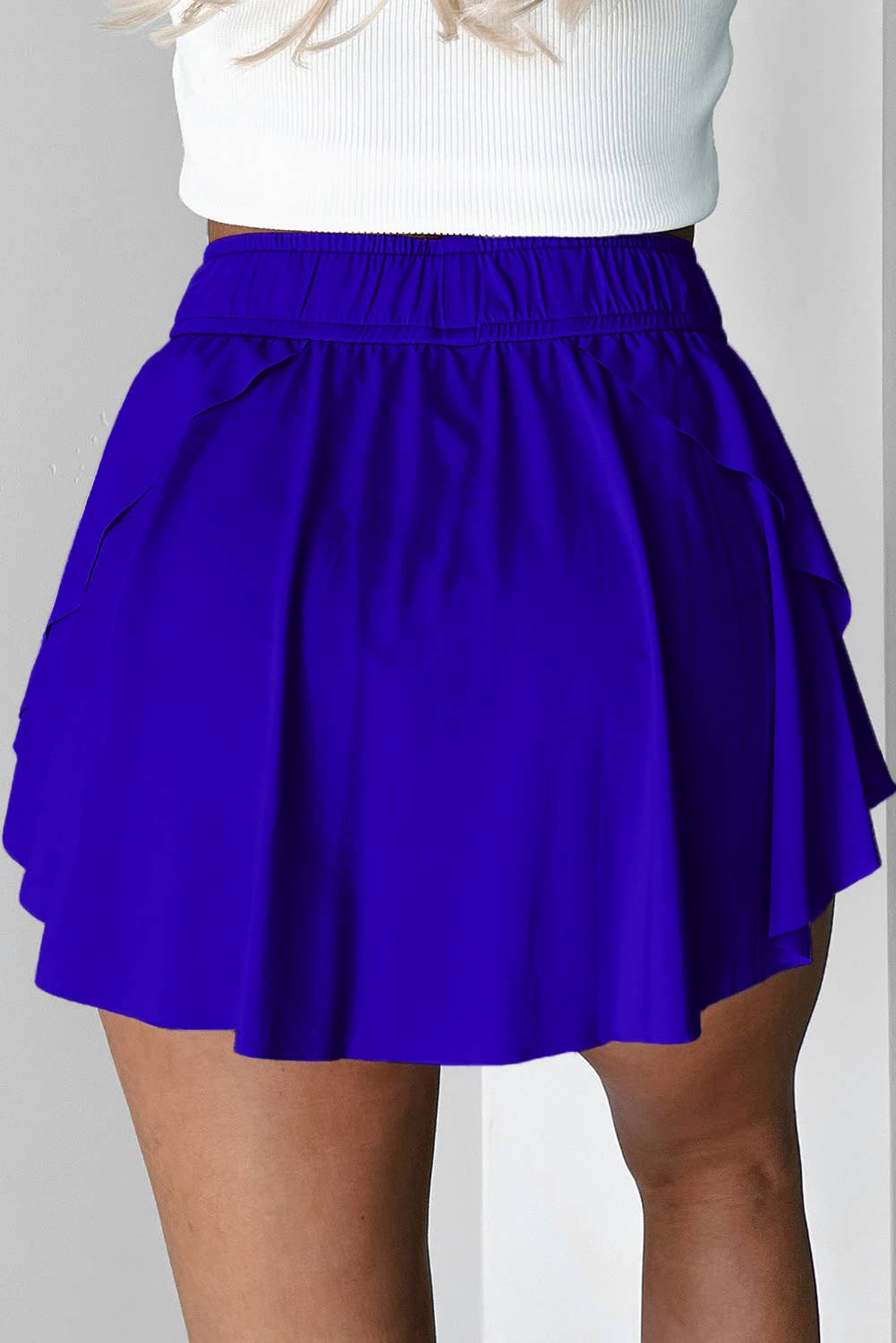 FULL TIME PURCHASE - Wholesale Skort - Women's - Drawstring High Waist Lined Tennis Skorts9
