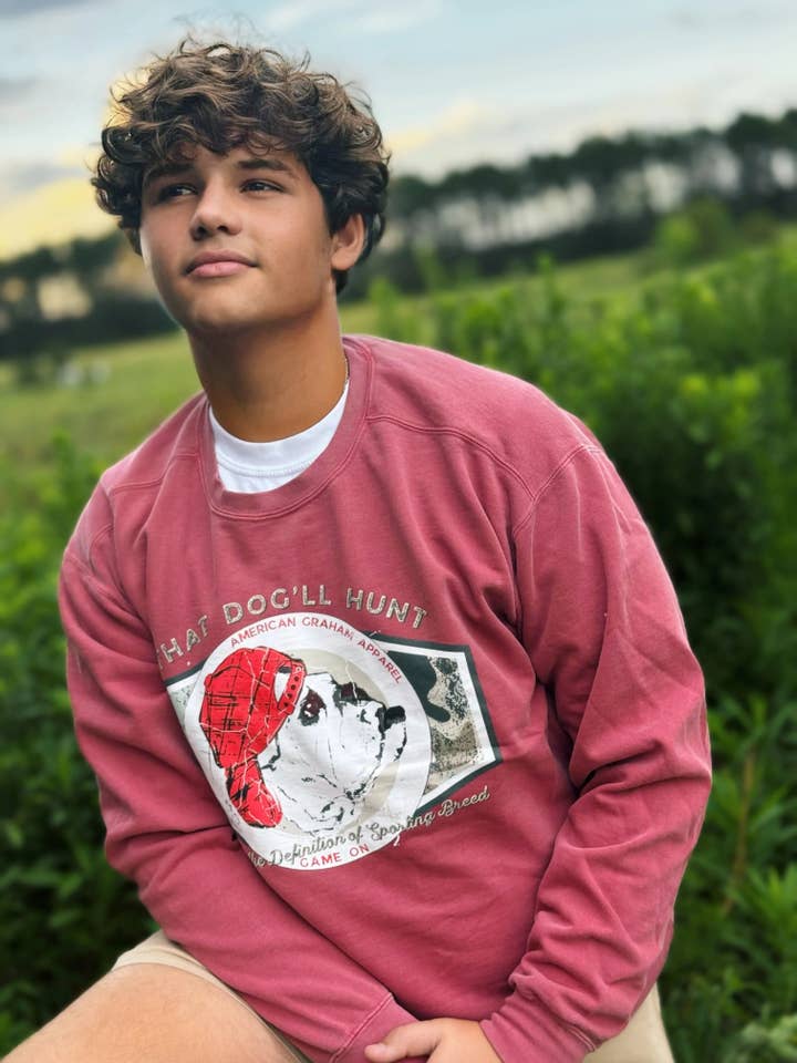 Game On: Sporting Bulldog Graphic Sweatshirt - American Graham Apparel for wholesale by American Graham Apparel