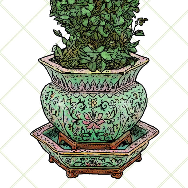 Brook Isle - Wholesale Bookmark - Topiaries Bookmark1