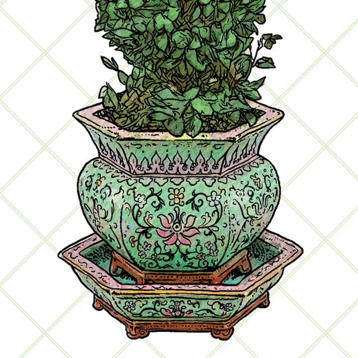 Brook Isle - Wholesale Bookmark - Topiaries Bookmark1