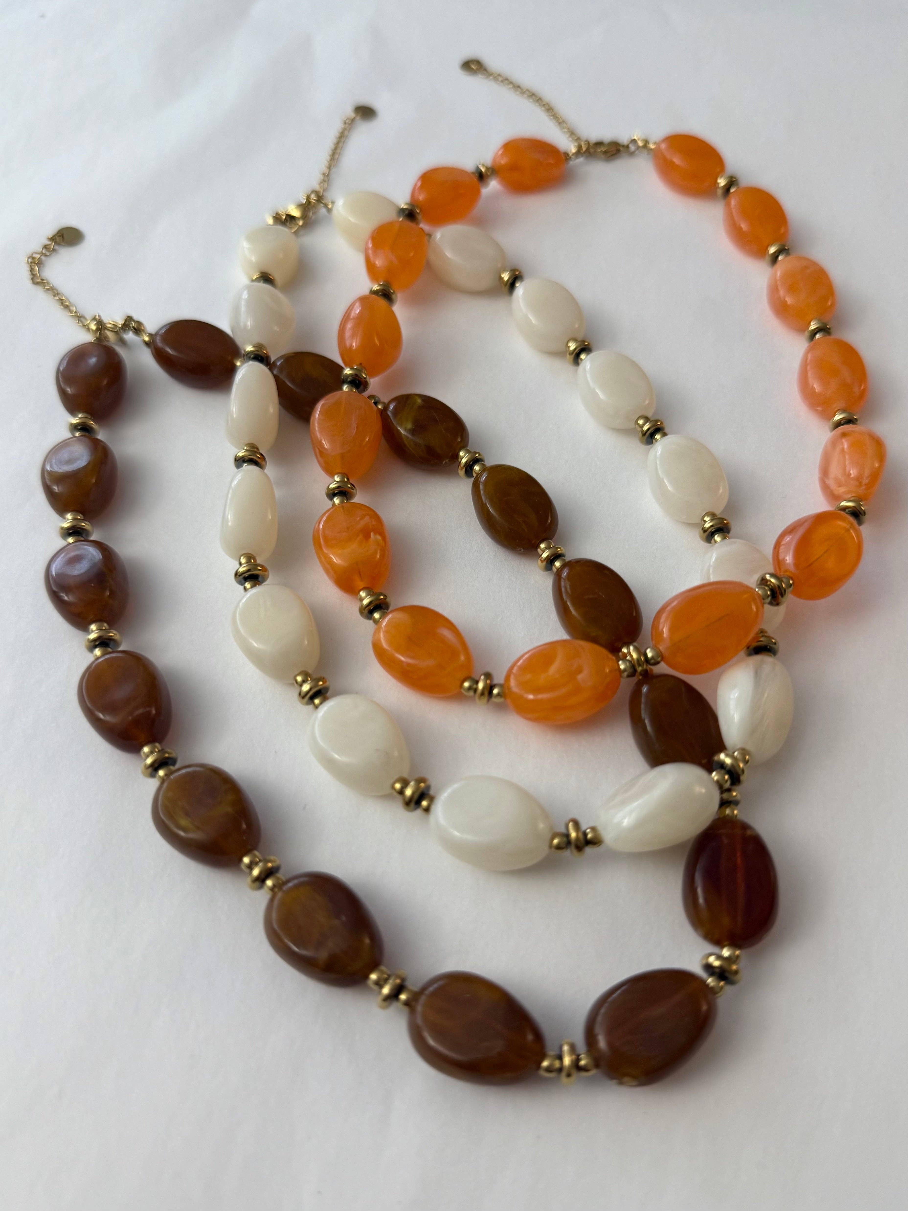 A.B. Paris - Wholesale Beaded/Pearl Necklace - Java - 7 colors5