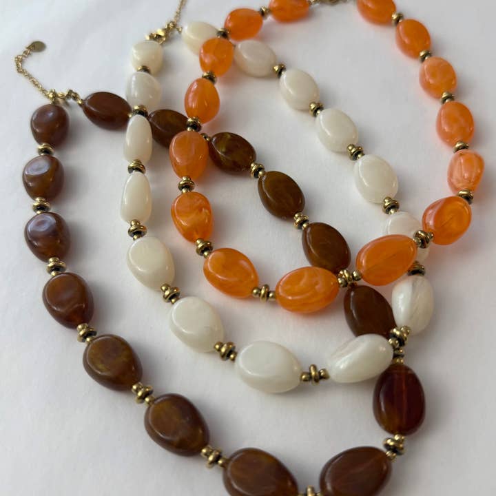 A.B. Paris - Wholesale Beaded/Pearl Necklace - Java - 7 colors5