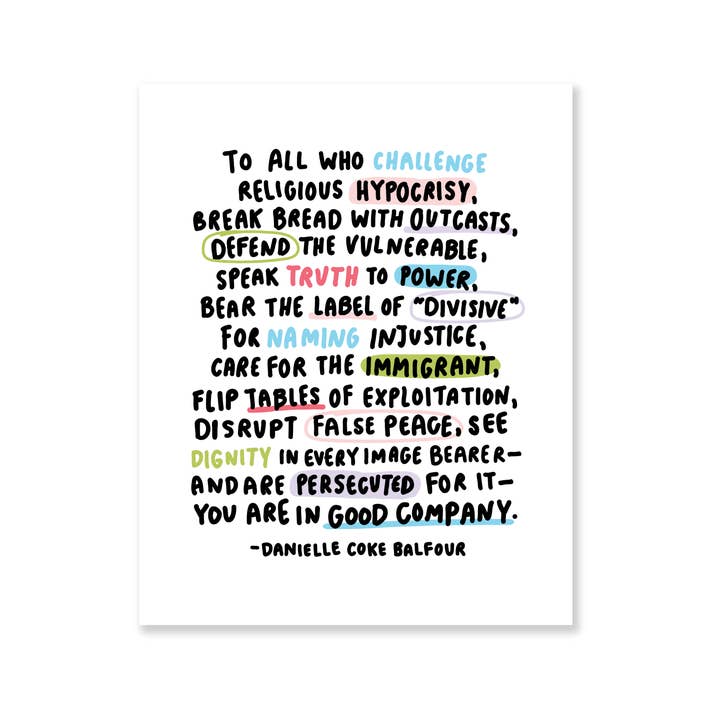 Oh Happy Dani - Wholesale Art Print - Good Company Print