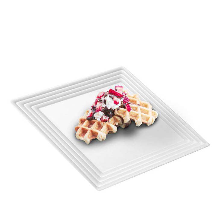 Smarty had a Party - Wholesale Serving tray - 12" x 12" White Square Plastic Serving Trays - 3 pcs9
