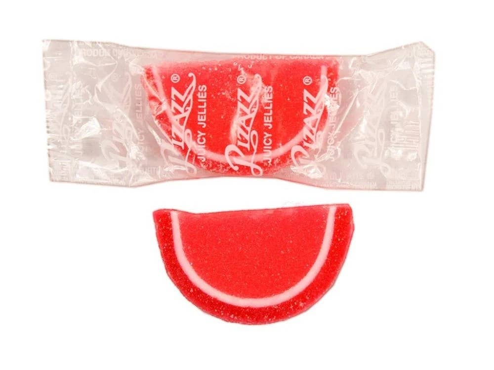 Long Island Candy Factory - Wholesale Gummy - Cavalier Strawberry Red Fruit Jelly Slice Wrapped 2lb Pizazz0