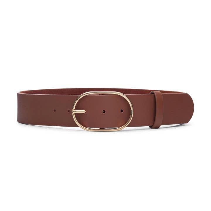 Rey Leather Waist Belt, Cognac for wholesale by Lovestrength