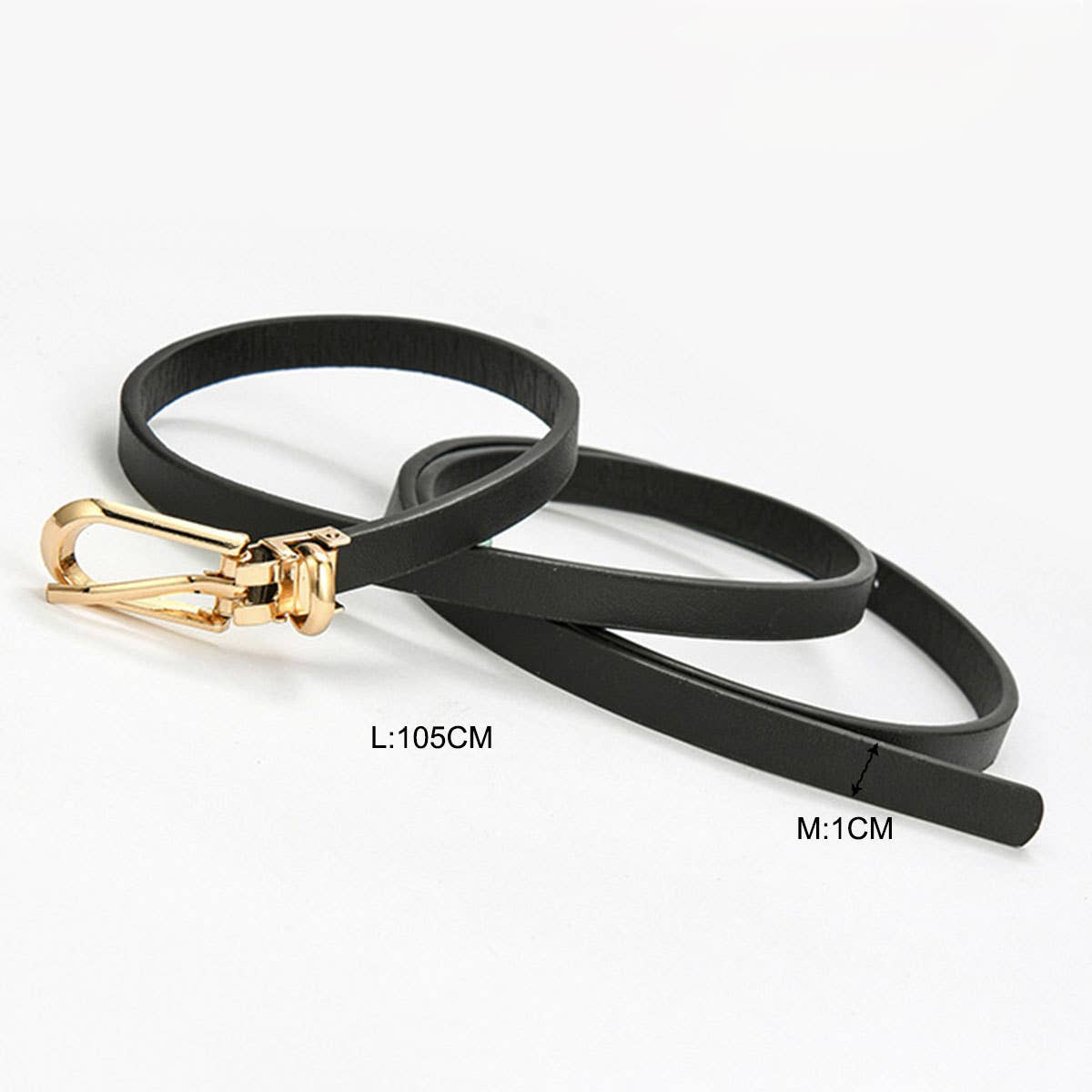 ACCITY - Wholesale Belt - Women's - W 0.39"IN,H 41.34"IN SLENDER BELT FOR DRESSES_CWABE01889