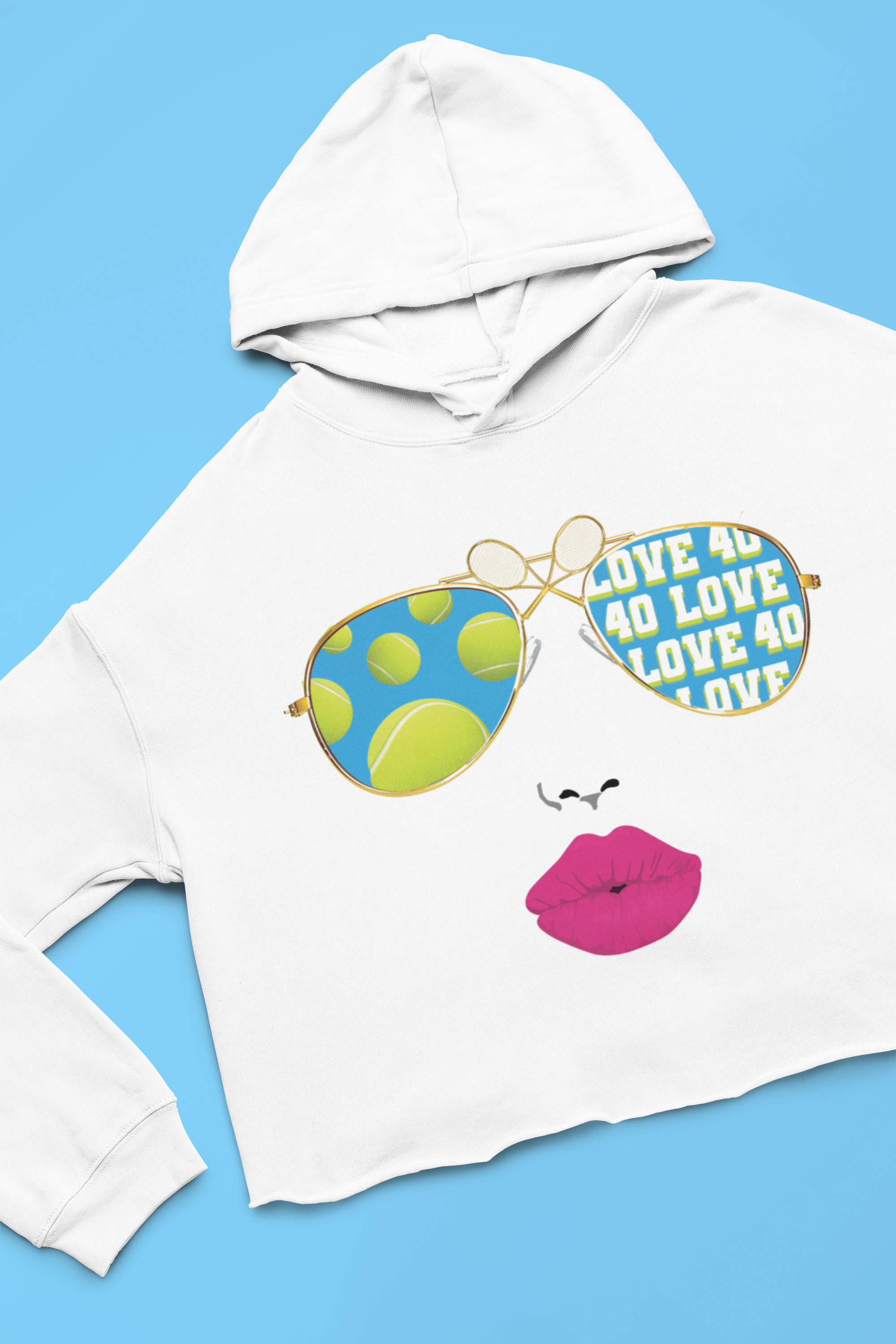 By Jodi LLC - Vente Sweat-shirt à imprimés – femme - T-shirt, débardeur et sweat-shirt Tennis Sunnies3