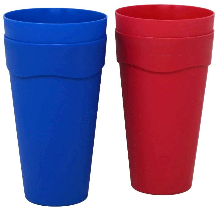 4pk PLASTIC CUPS 2-ASST COLORS C/P 48 for wholesale by GreatBuy.com