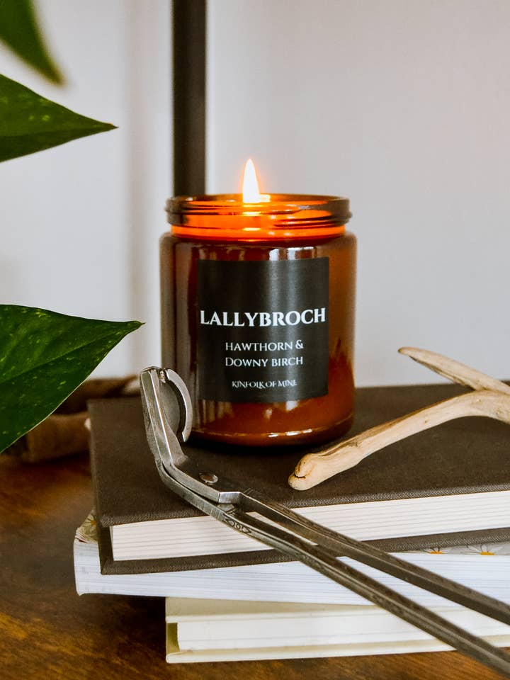 LALLYBROCH BOEKCOLLECTIE 9oz kaars voor wholesale door Kinfolk of Mine