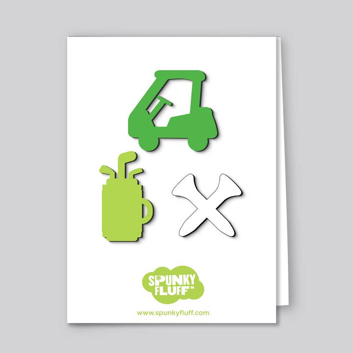 Limited Edition Golf Magnets, Mini Golfer Themed Magnets for wholesale by Spunky Fluff