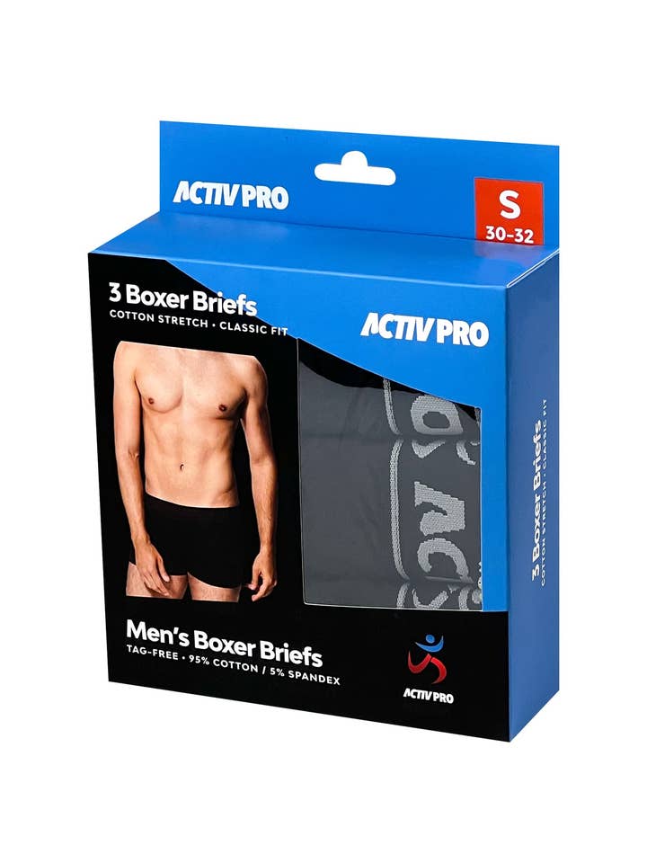 Chase USA International - Wholesale Underwear - Men's - Men's Boxer Briefs (3-Pack)