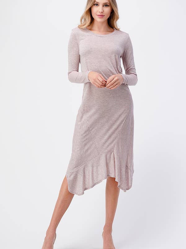 miroh - Wholesale Dress - Women's - Striped Midi Dress4