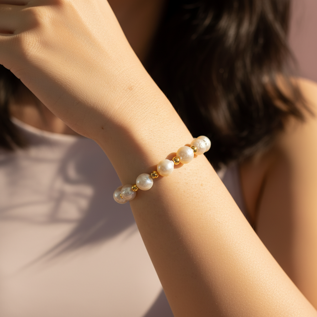 iBijoux - Wholesale Beaded Bracelet - Beaded Edison Pearl Bracelet (1B09)1