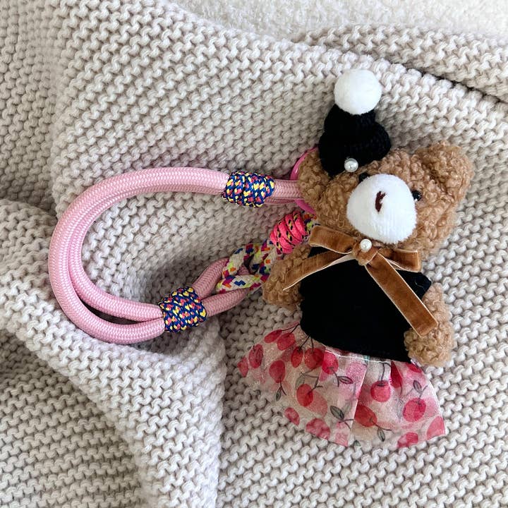 Handgebreide Rok met Appelprint Teddybeer Tasbedel voor wholesale door ACACIA(Formerly OLA)