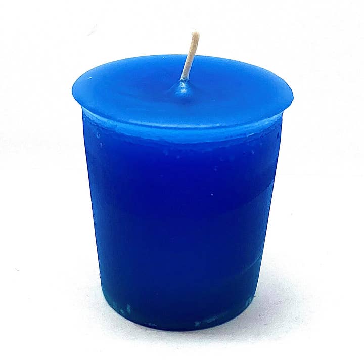 Vela Votiva Azul - espiritualidade, criatividade, harmonia por atacado de Ceridwen’s