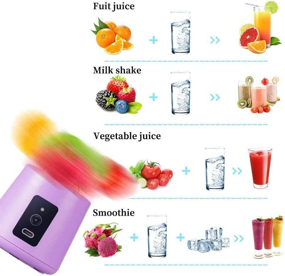 VIGOR - Wholesale Blender - Personal Mixer Fruit Ice Crushing Rechargeable with USB, Min3