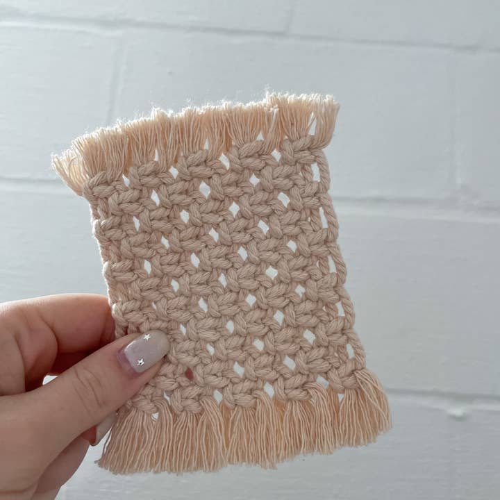 Knotty Mama Studios – wholesale Coasters – Macrame Coasters2