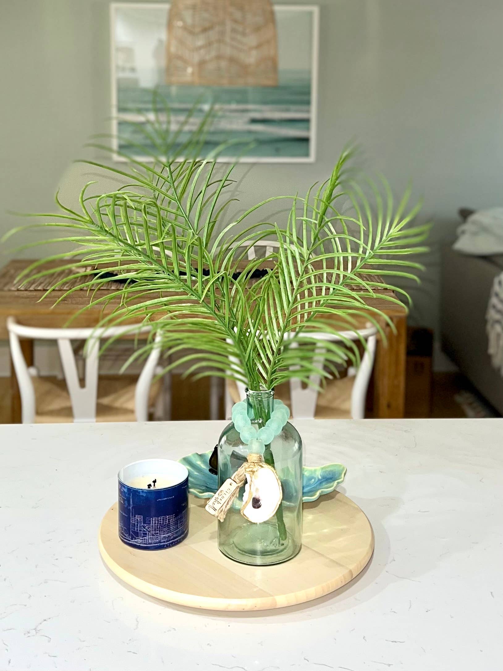 The Gilded Shell - Wholesale Decorative Tabletop Object - The Tide Pool - Sea Glass9