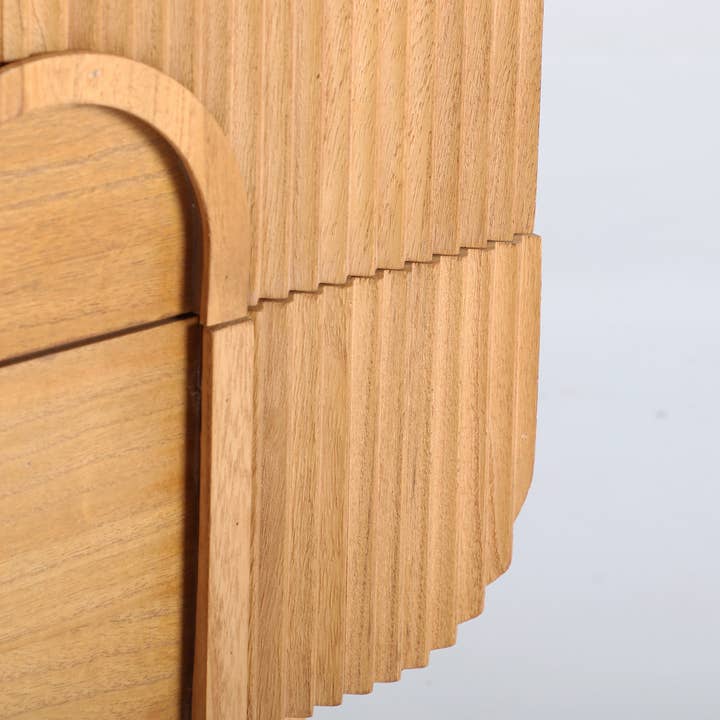 Kodu - Wholesale Bedroom Furniture - Light brown wooden nightstand measuring 46x35x7.4