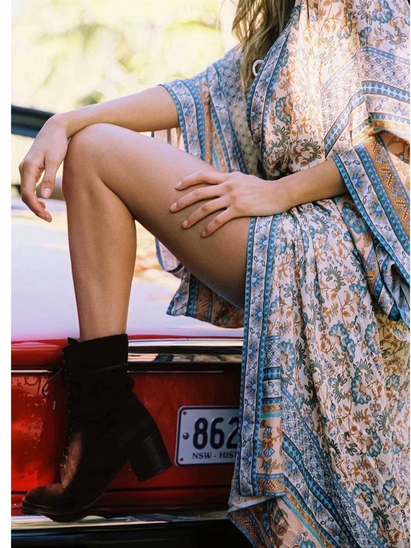 FS Collection – wholesale Kimono – Women's – Relaxed Cotton Kimono In Blue Floral3