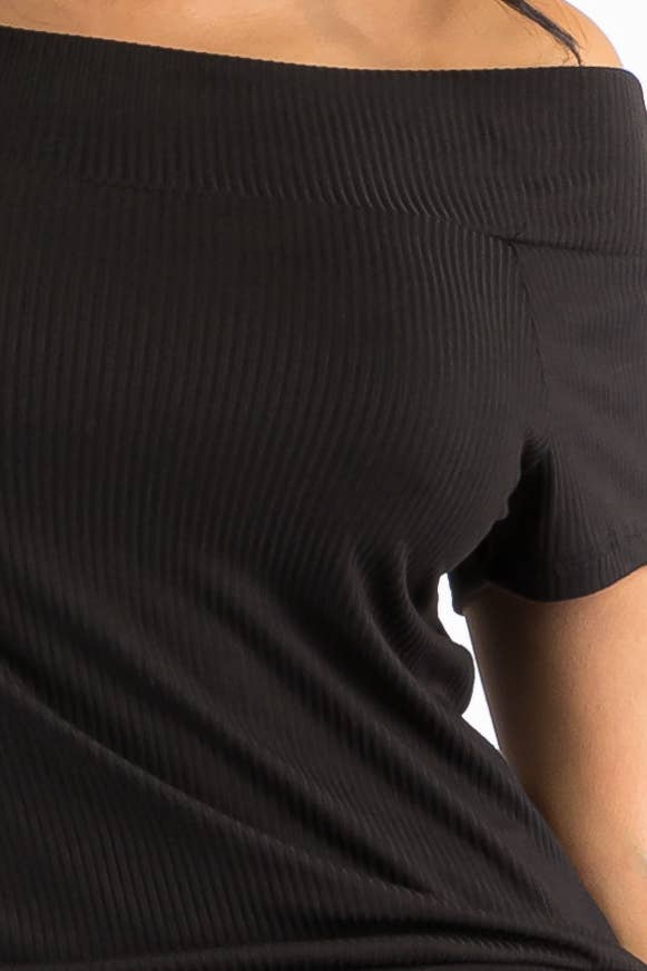 H&H Fashion Inc. - Venta al por mayor Conjuntos de top y pantalón (NO para estar en casa) - Mujer - HH629R-SET - Conjunto acanalado con hombros descubiertos19