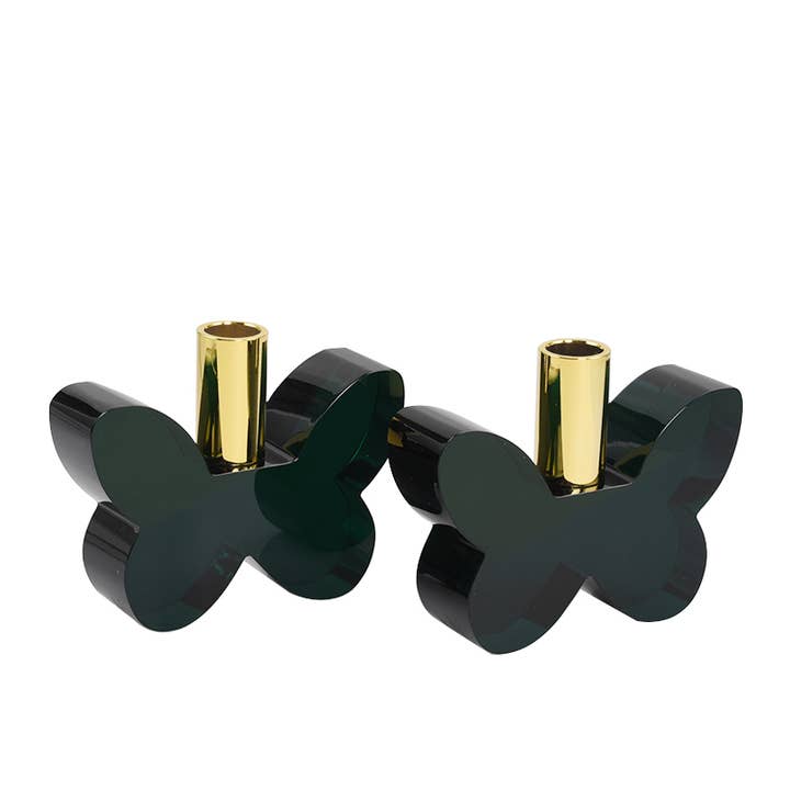 Lainy Home – wholesale Candle holder – Pair of 3” Butterfly Candleholders13
