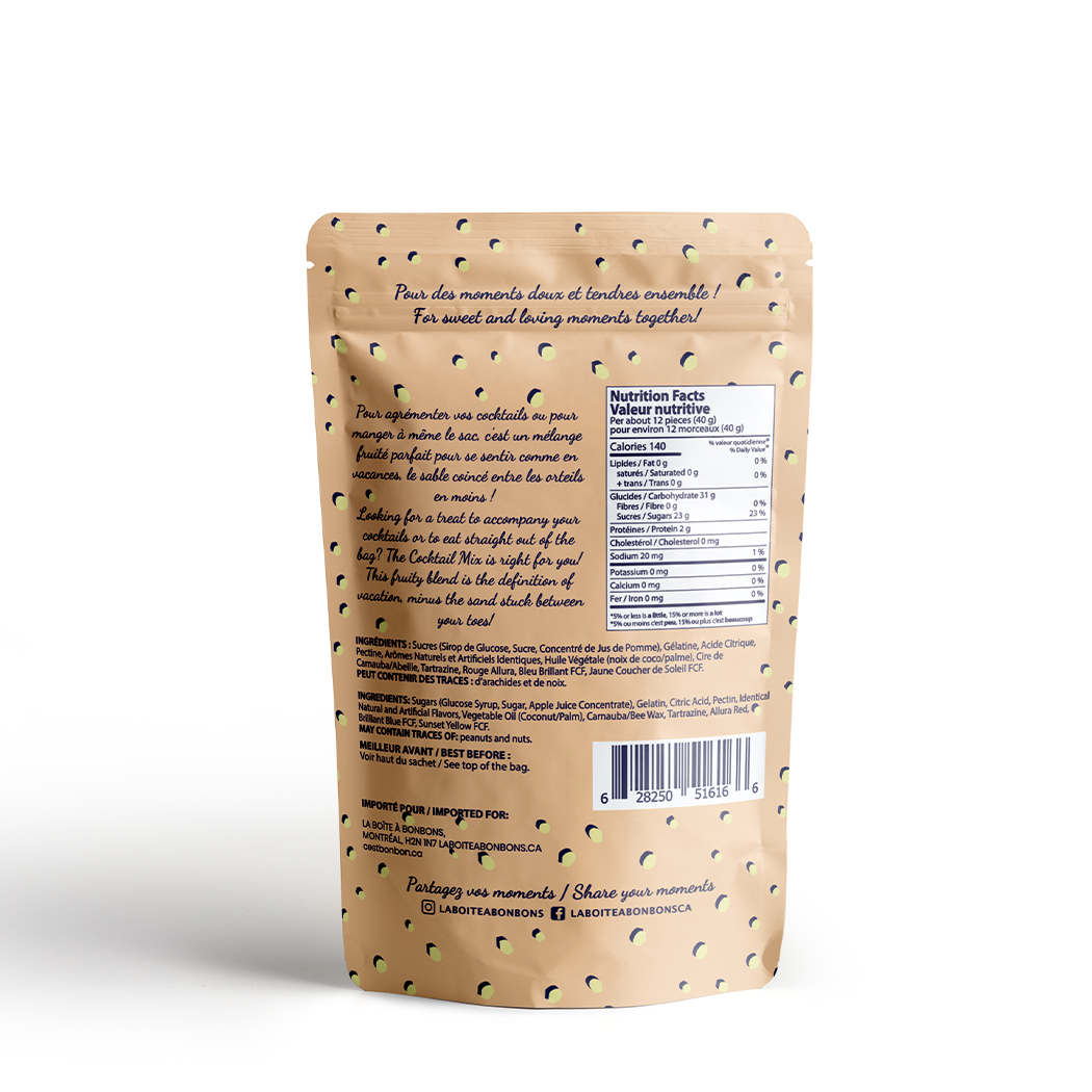 La boîte à bonbons - Vente Bonbons gélifiés - Mélange cocktail - bonbons gélifiés1