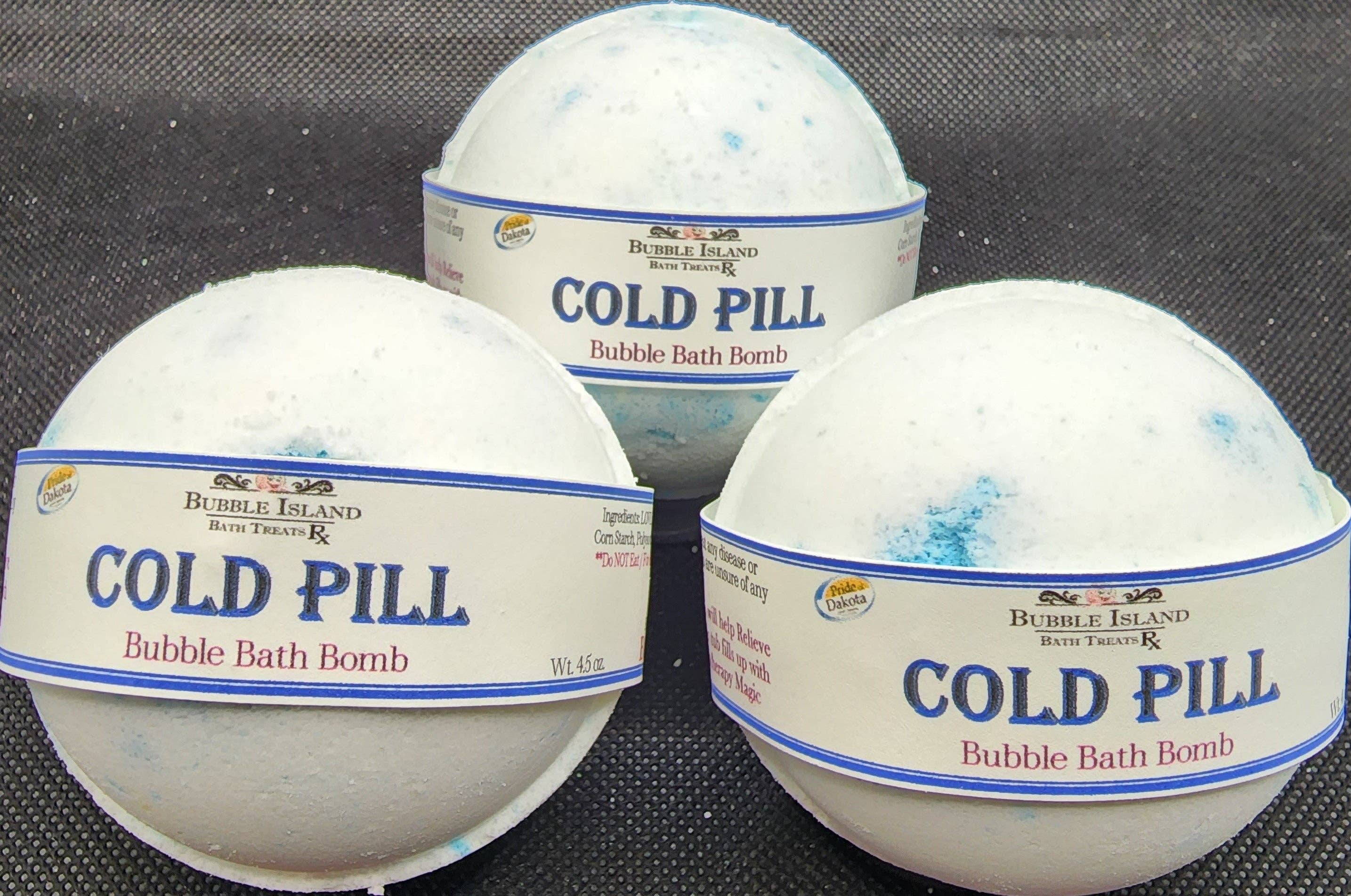 Bubble Island Bath Treats - Wholesale Bath Bomb/Fizz - 3 (SET) Cold Pill Bubble Bath Bombs2