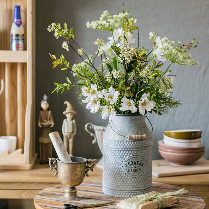 Artificial Flower Bouquet Spring Daisy Greenery Mix 24" Tall for wholesale by Rustic Reach