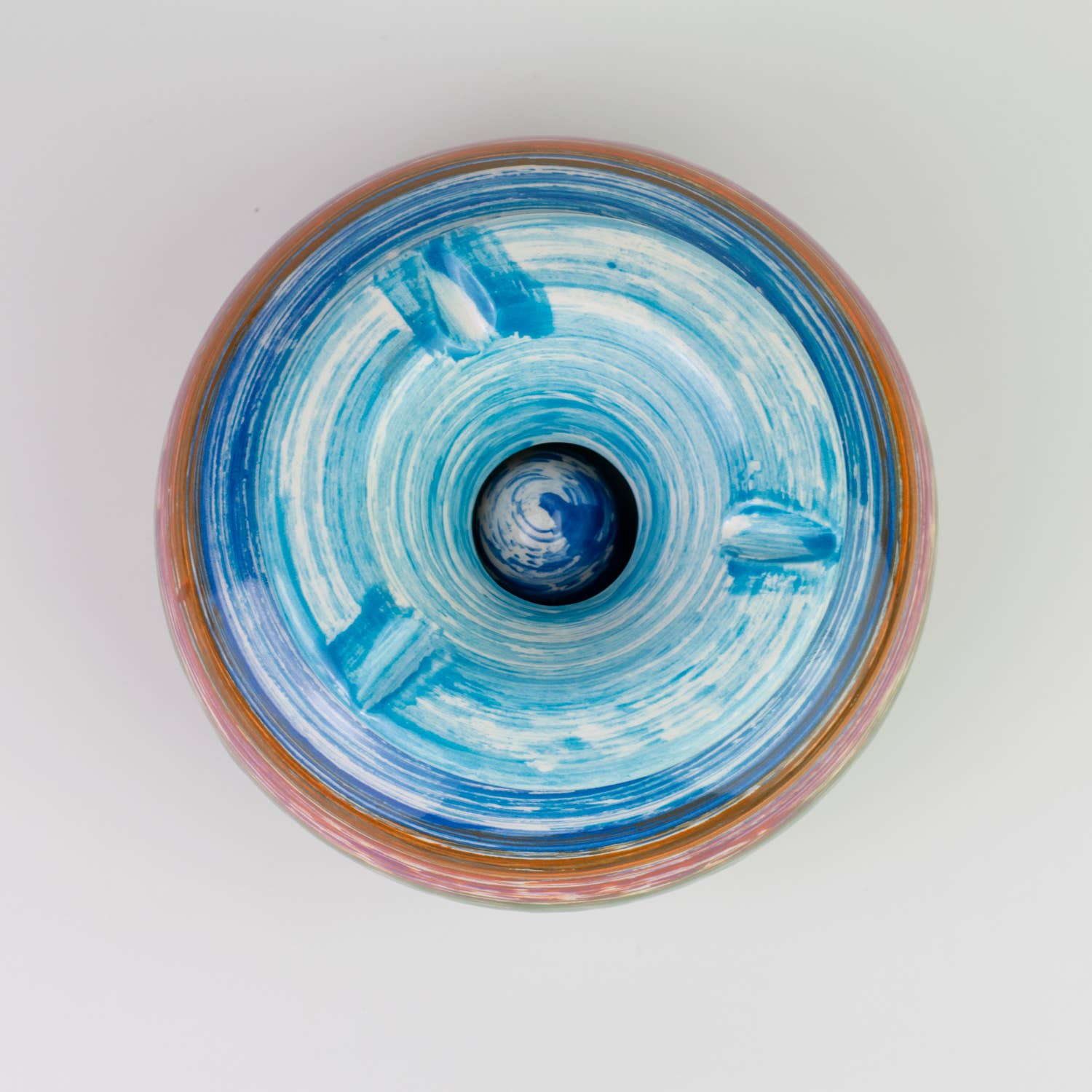 Alfar Tierra Cocida - Wholesale Ashtray - Boho Single Style Large Ceramic Ashtray/Multicolor SOL5