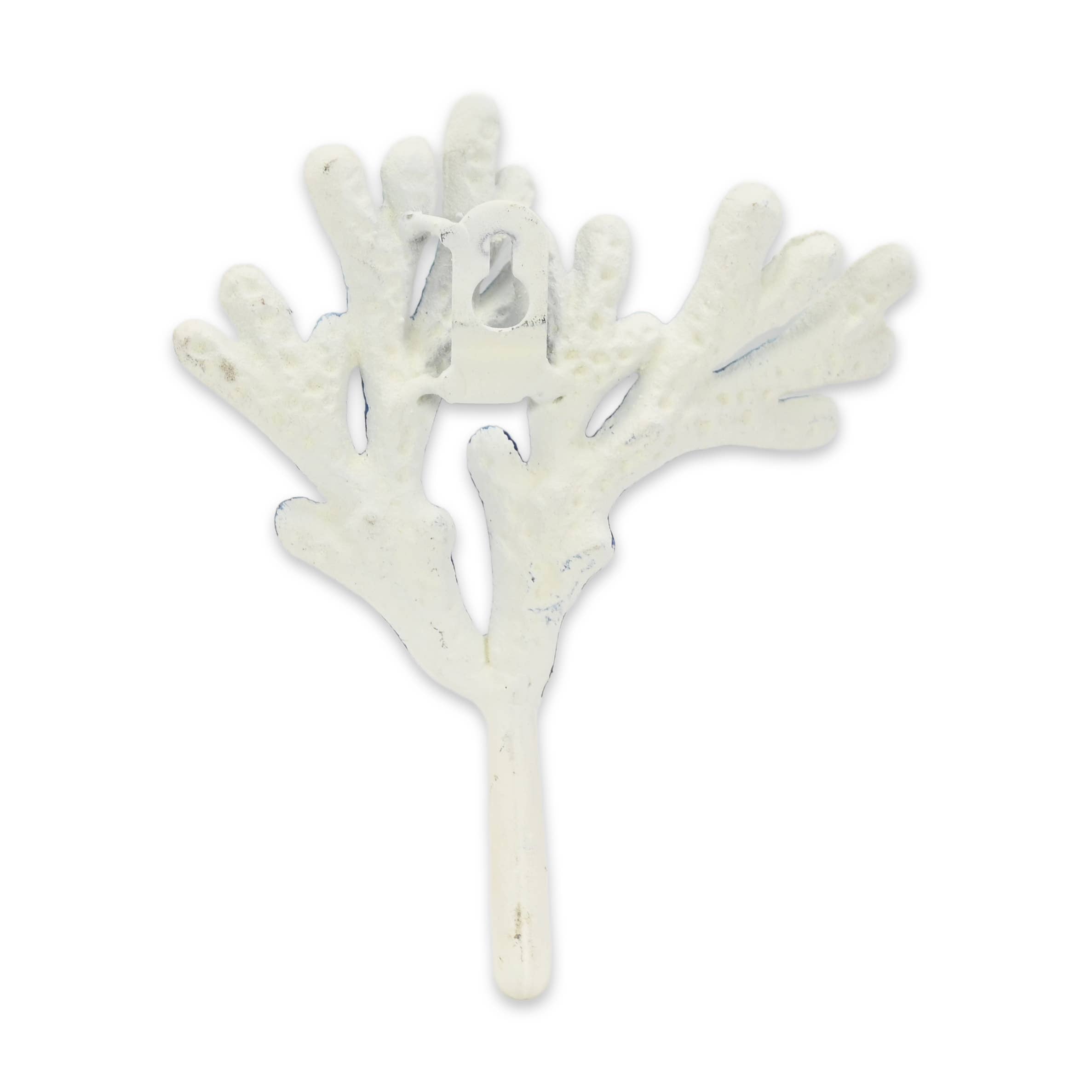 Cheungs Home Decor - Wholesale Wall Hook - Solva Blue & White Coral Cast Iron Wall Hook6