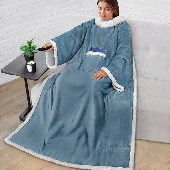 Pavilia - Vendita all'ingrosso Plaid - Coperta con maniche - Tasca applicata23