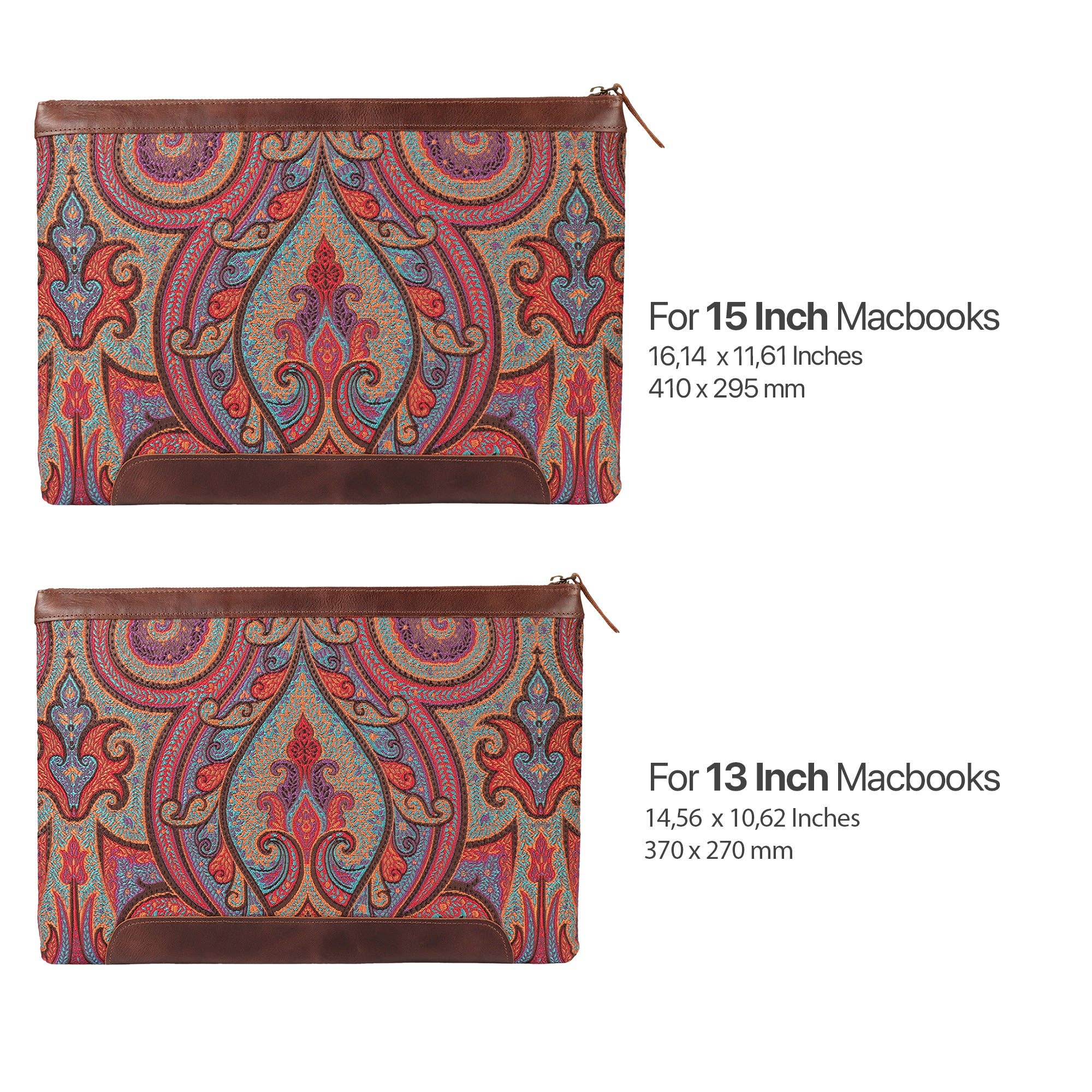 Londo - Wholesale Laptop/Tablet Case - Women's - Londo Personalized Top Grain Leather Laptop Bag Sleeve for MacBook Pro & Air - 16'', 15", 14'', 13.3'', M1 Pro Max, M2, M3, M4 - Designer Case5