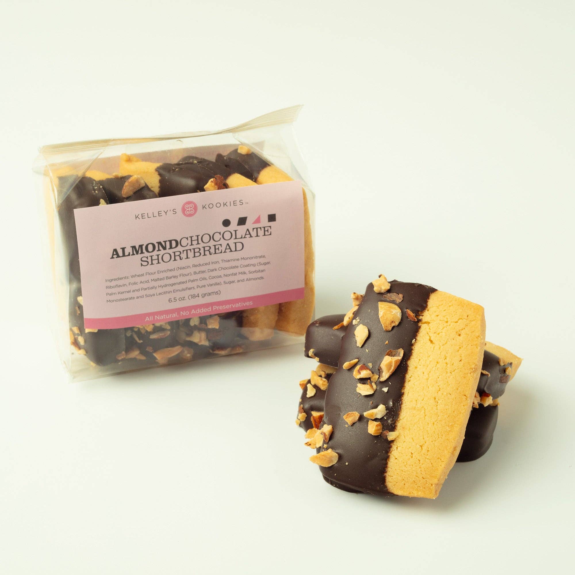 Kelley's Kookies - Wholesale Cookie - Dark Chocolate Shortbread with Almonds2