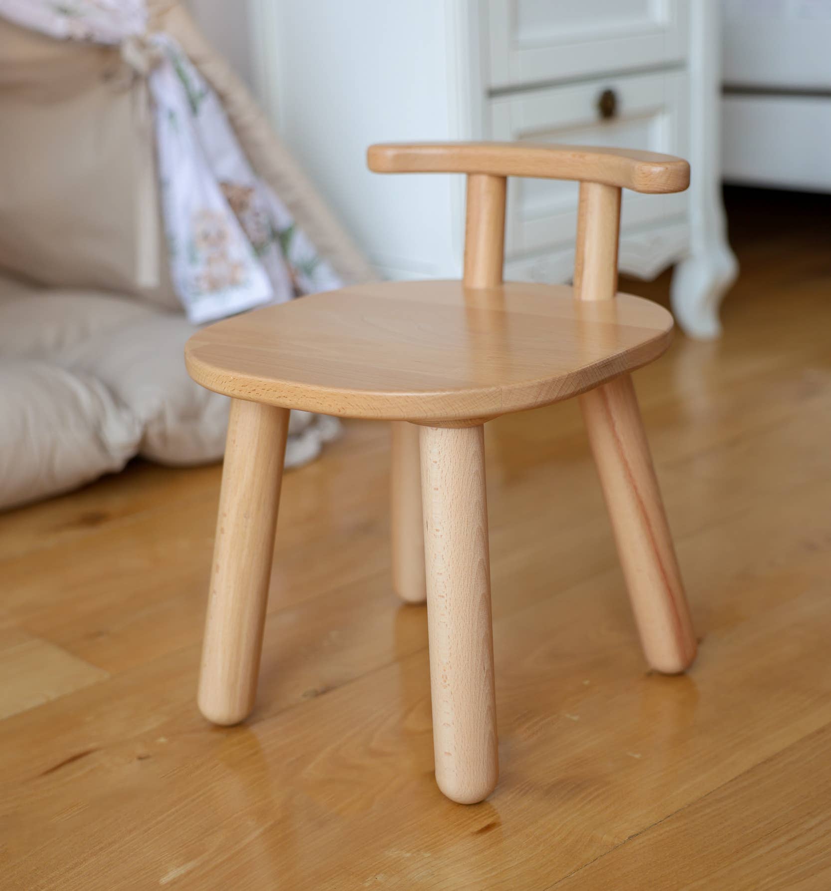 ODEAS - Wholesale Highchair - Baby - Natural Wooden Toddler Chair - Kids Wooden Chair 5
