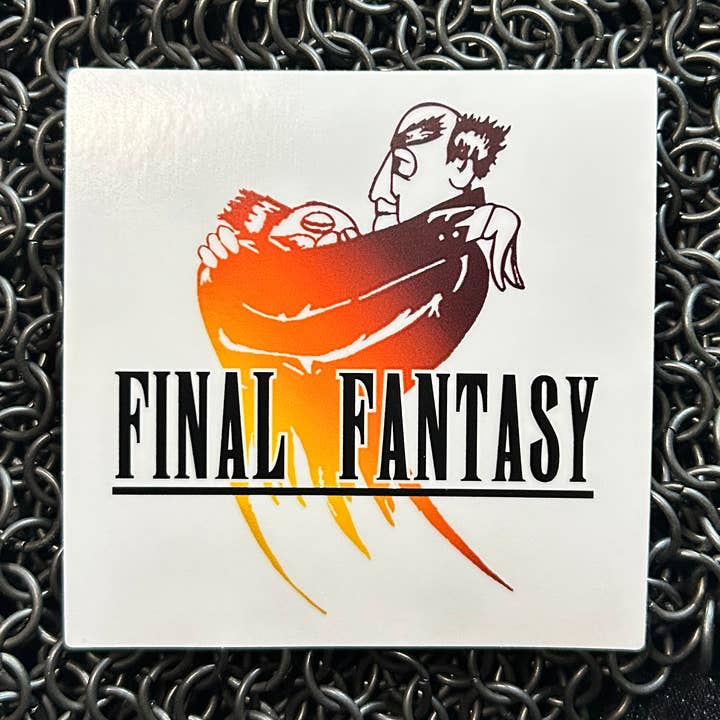 Final Old Couple Fantasy 3.5” Sticker for wholesale by LambRot Art
